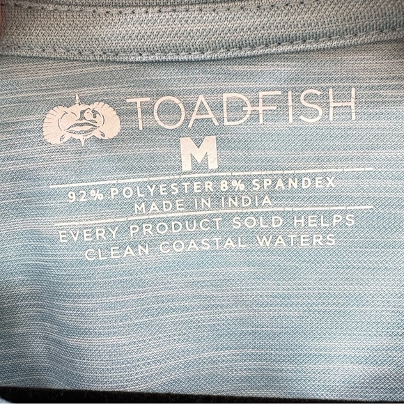 Toadfish Technical Performance Fishing Mens Long Sleeved Sz Lg blue - Picture 4 of 7